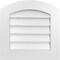 Ekena Millwork Arch Top Surface Mount PVC Gable Vent: Functional, w/ 3-1/2"W x 1"P Standard Frame, 22"W x 22"H GVPAR22X2201SF - alternate 1